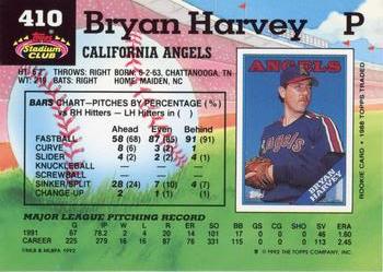 Bryan Harvey  baseball card collectible - Main Image 2
