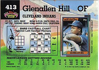 Glenallen Hill  baseball card collectible - Main Image 2