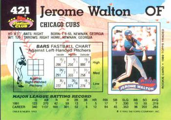 Jerome Walton  baseball card collectible - Main Image 2