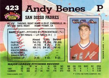 Andy Benes  baseball card collectible - Main Image 2