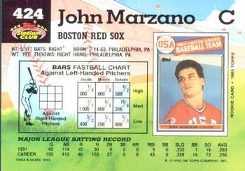 John Marzano  baseball card collectible - Main Image 2