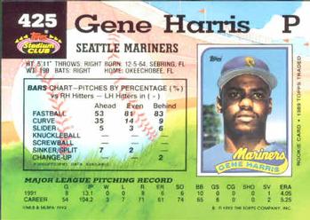 Gene Harris  baseball card collectible - Main Image 2