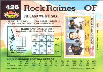 Rock Raines  baseball card collectible - Main Image 2