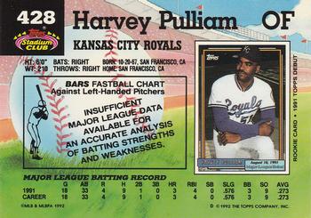 Harvey Pulliam  baseball card collectible - Main Image 2