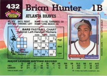 Brian Hunter  baseball card collectible - Main Image 2