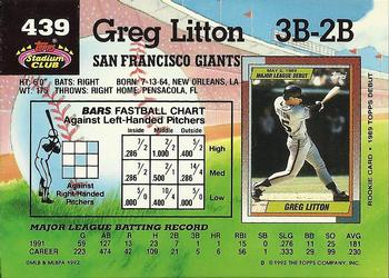 Greg Litton  baseball card collectible - Main Image 2