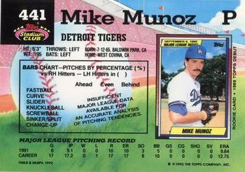 Mike Munoz  baseball card collectible - Main Image 2