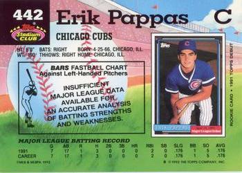 Erik Pappas  baseball card collectible - Main Image 2