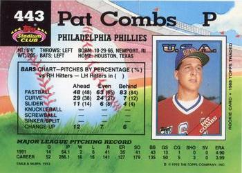Pat Combs  baseball card collectible - Main Image 2