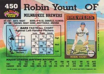 Robin Yount  baseball card collectible - Main Image 2