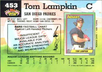 Tom Lampkin  baseball card collectible - Main Image 2