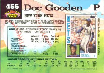 Doc Gooden  baseball card collectible - Main Image 2