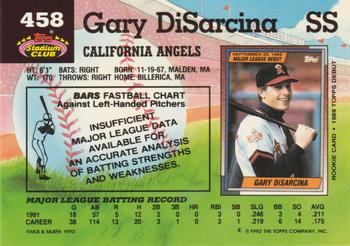 Gary DiSarcina  baseball card collectible - Main Image 2