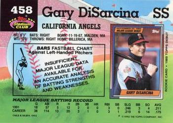 Gary DiSarcina  baseball card collectible - Main Image 2