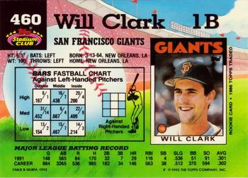 Will Clark  baseball card collectible - Main Image 2