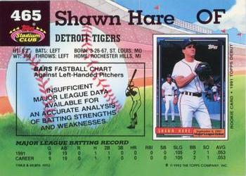 Shawn Hare  baseball card collectible - Main Image 2