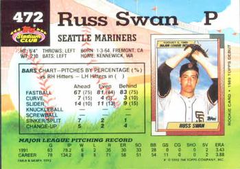 Russ Swan  baseball card collectible - Main Image 2