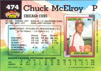 Chuck McElroy  baseball card collectible - Main Image 2
