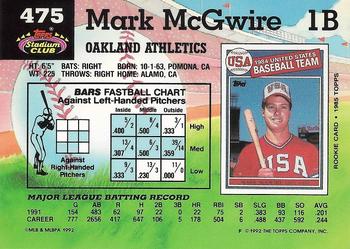 Mark McGwire  baseball card collectible - Main Image 2
