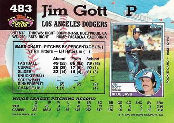 Jim Gott  baseball card collectible - Main Image 2