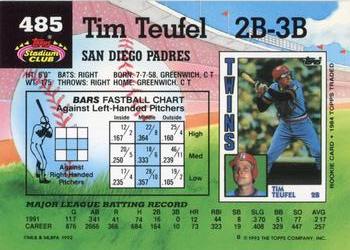 Tim Teufel  baseball card collectible - Main Image 2