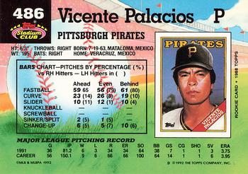 Vicente Palacios  baseball card collectible - Main Image 2
