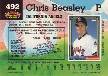 Chris Beasley  baseball card collectible - Main Image 2