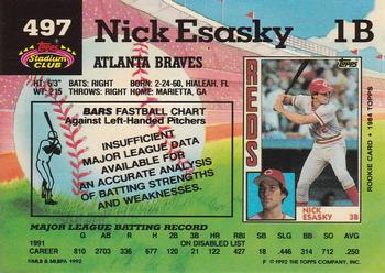 Nick Esasky  baseball card collectible - Main Image 2