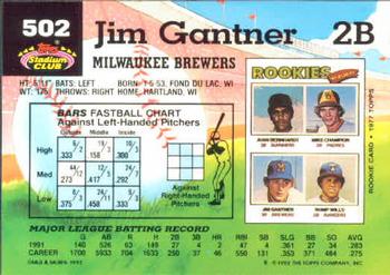Jim Gantner  baseball card collectible - Main Image 2