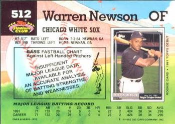 Warren Newson  baseball card collectible - Main Image 2