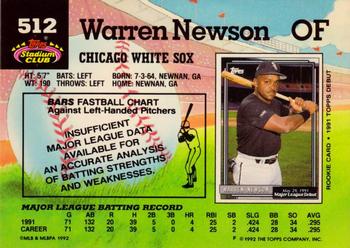 Warren Newson  baseball card collectible - Main Image 2