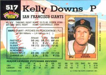 Kelly Downs  baseball card collectible - Main Image 2