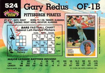 Gary Redus  baseball card collectible - Main Image 2