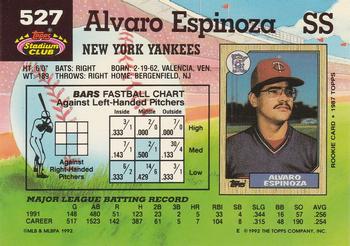 Alvaro Espinoza  baseball card collectible - Main Image 2
