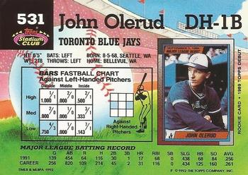 John Olerud  baseball card collectible - Main Image 2