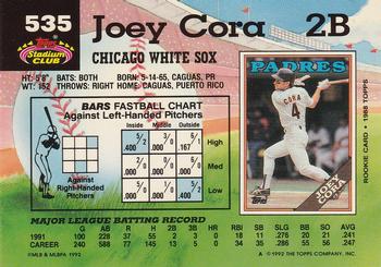 Joey Cora  baseball card collectible - Main Image 2