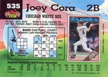Joey Cora  baseball card collectible - Main Image 2
