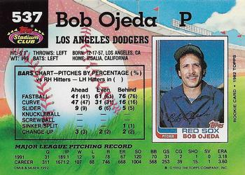 Bob Ojeda  baseball card collectible - Main Image 2