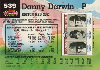 Danny Darwin  baseball card collectible - Main Image 2