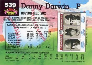 Danny Darwin  baseball card collectible - Main Image 2