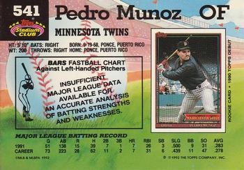 Pedro Munoz  baseball card collectible - Main Image 2