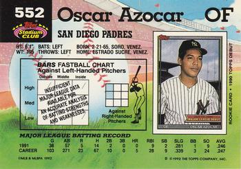 Oscar Azocar  baseball card collectible - Main Image 2