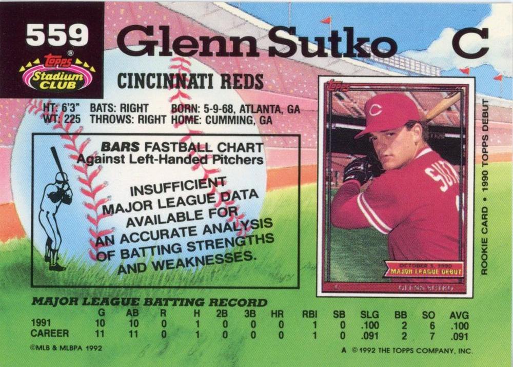 Glenn Sutko  baseball card collectible - Main Image 2