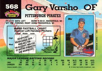 Gary Varsho  baseball card collectible - Main Image 2