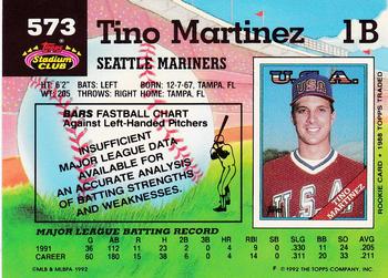 Tino Martinez  baseball card collectible - Main Image 2