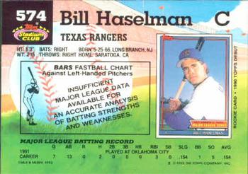 Bill Haselman  baseball card collectible - Main Image 2