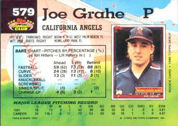 Joe Grahe  baseball card collectible - Main Image 2