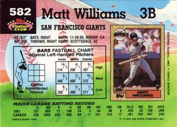 Matt Williams  baseball card collectible - Main Image 2