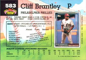 Cliff Brantley  baseball card collectible - Main Image 2