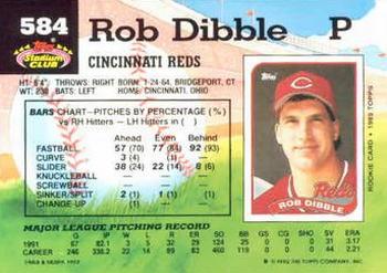 Rob Dibble  baseball card collectible - Main Image 2